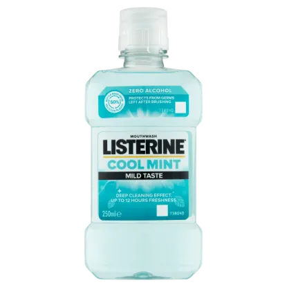 Listerine Cool Mint Mild Taste szájvíz 250 ml termékhez kapcsolódó kép