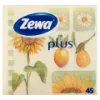 Zewa Plus napraforgó mintás szalvéta 1 rétegű 45 db termékhez kapcsolódó kép
