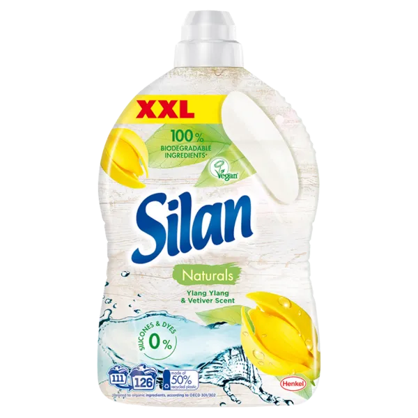 Silan Naturals Ylang Ylang & Vetiver Scent textilöblítő koncentrátum 126 mosás 2772 ml termékhez kapcsolódó kép