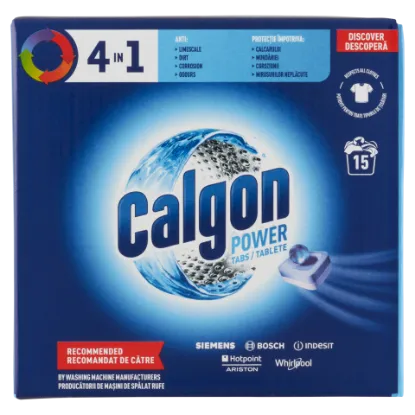 Calgon 4in1 Power vízlágyító tabletta 15 db termékhez kapcsolódó kép