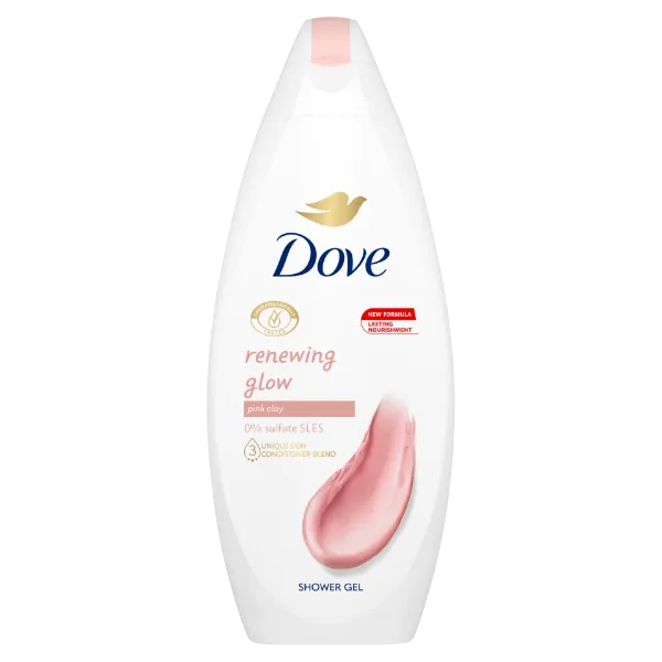 Dove Renewing Glow Pink Clay krémtusfürdő 250 ml termékhez kapcsolódó kép
