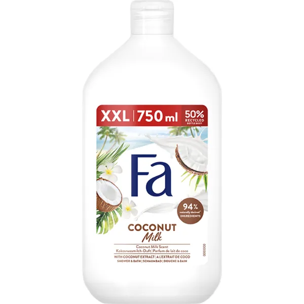 Fa Coconut Milk tus- és habfürdő 750 ml termékhez kapcsolódó kép