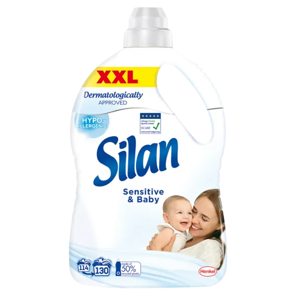 Silan Sensitive & Baby textilöblítő koncentrátum 130 mosás 2860 ml termékhez kapcsolódó kép