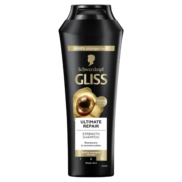 Gliss Ultimate Repair sampon folyékony keratinnal & fekete gyönggyel 250 ml termékhez kapcsolódó kép