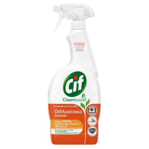 Cif Cleanboost Power + Shine konyhai zsíroldó spray 750 ml termékhez kapcsolódó kép