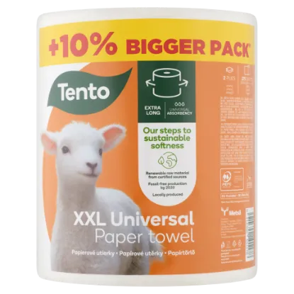 Tento XXL Universal papírtörlő 2 rétegű 1 tekercs termékhez kapcsolódó kép