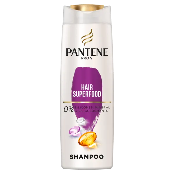 Pantene Pro-V Superfood Sampon, Gyenge, Vékony Szálú Hajra, 400ml termékhez kapcsolódó kép