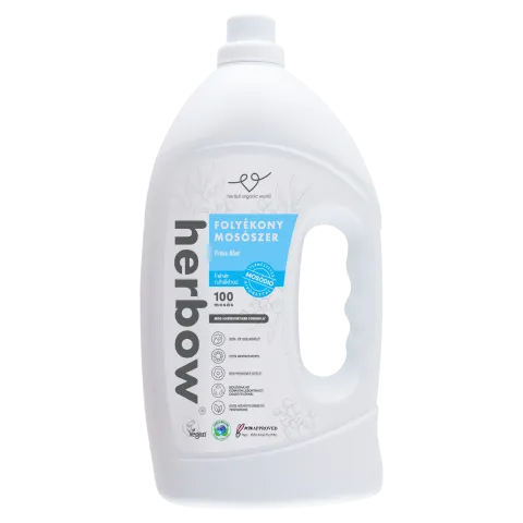 Herbow Fairy White friss illat folyékony mosószer fehér ruhákhoz 100 mosás 3000 ml termékhez kapcsolódó kép