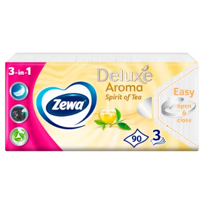 Zewa delux papírzsebkendő spirit of tea 3 rétegű 90 db termékhez kapcsolódó kép