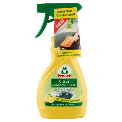Frosch citromos üvegkerámia főzőlap tisztító spray 300 ml termékhez kapcsolódó kép
