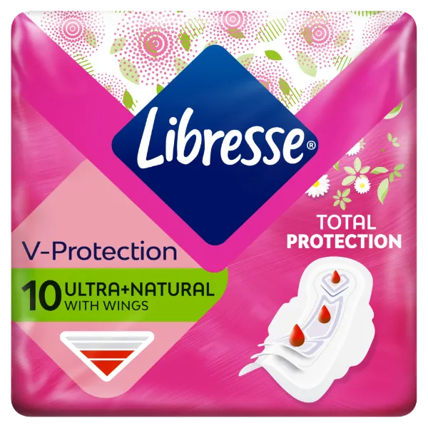 Libresse Ultra+ Natural egészségügyi betét aloe vera kivonattal 10 db termékhez kapcsolódó kép