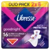 Libresse Ultra+ X-Large Goodnight egészségügyi betét, éjszakai használatra 16 db termékhez kapcsolódó kép