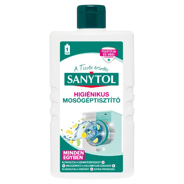 Sanytol mosógép fertőtlenítő tisztítószer 250 ml termékhez kapcsolódó kép