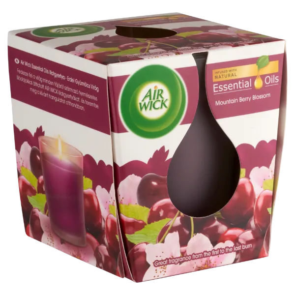 Air Wick Essential Oils Infusion Erdei Gyümölcs Virág illatgyertya 105 g termékhez kapcsolódó kép