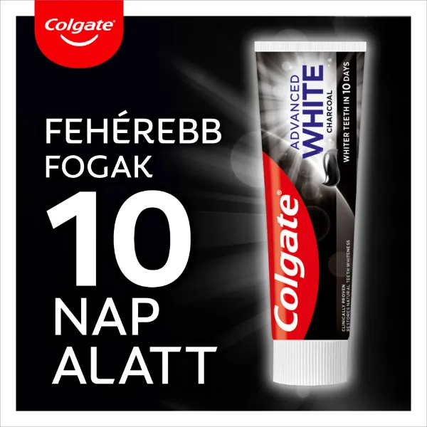Colgate fogkrém advanced whitening charchoal 75ml termékhez kapcsolódó kép