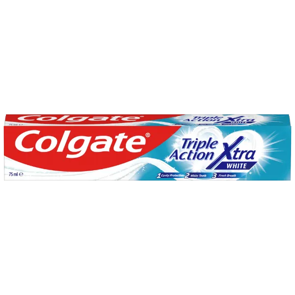 Colgate Triple Action Xtra White fogfehérítő fogkrém 75 ml termékhez kapcsolódó kép