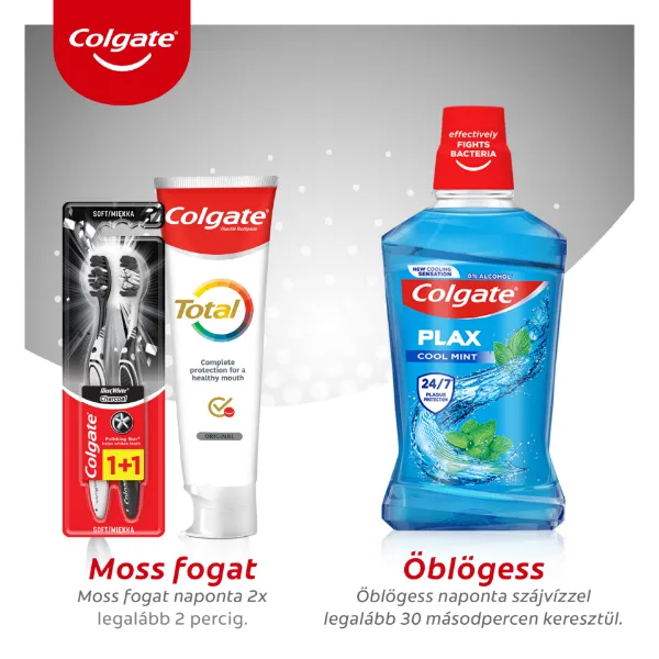 Colgate Max White Charcoal lágy fogkefe 2 db termékhez kapcsolódó kép