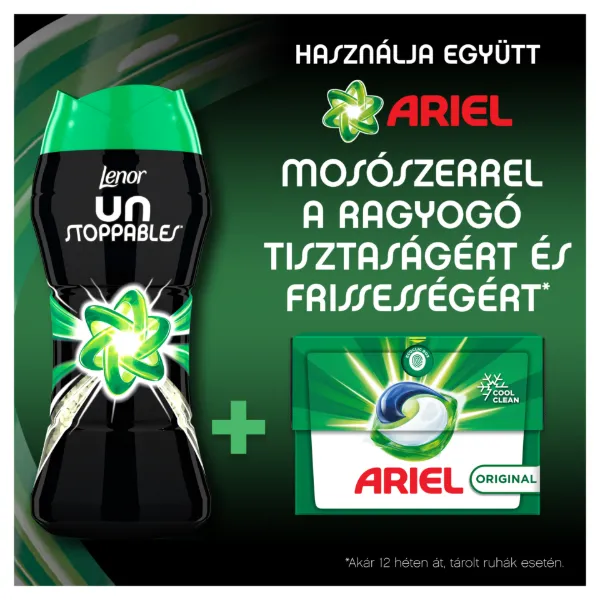 Lenor Unstoppables Parfümgyöngyök Mosáshoz Ariel Illattal, 210g termékhez kapcsolódó kép