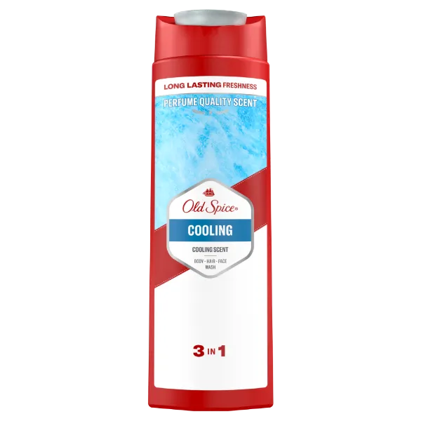 Old Spice Cooling Tusfürdő És Sampon Férfiaknak 400 ml, 3az1-ben, Hosszan Tartó Frissesség termékhez kapcsolódó kép