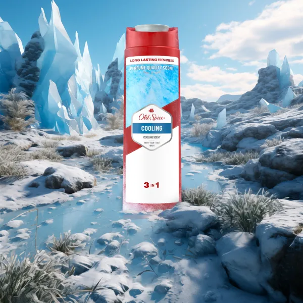 Old Spice Cooling Tusfürdő És Sampon Férfiaknak 400 ml, 3az1-ben, Hosszan Tartó Frissesség termékhez kapcsolódó kép