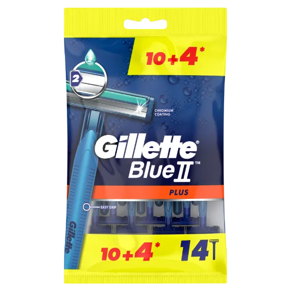 Gillette BlueII Plus Eldobható Férfi Borotva, 14 db termékhez kapcsolódó kép