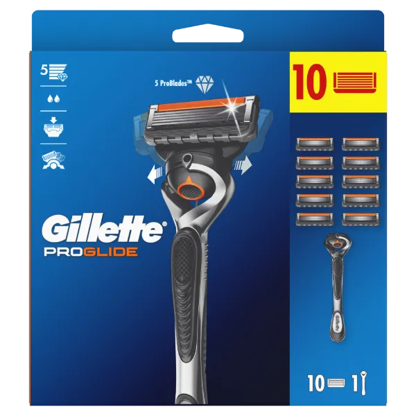 Gillette ProGlide Férfi Borotva, 10 db Borotvabetét termékhez kapcsolódó kép
