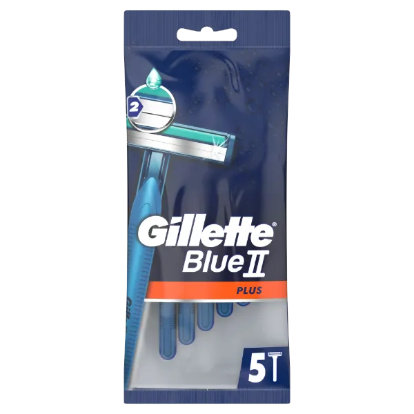 Gillette BlueII Plus Eldobható Férfi Borotva, 5 db termékhez kapcsolódó kép