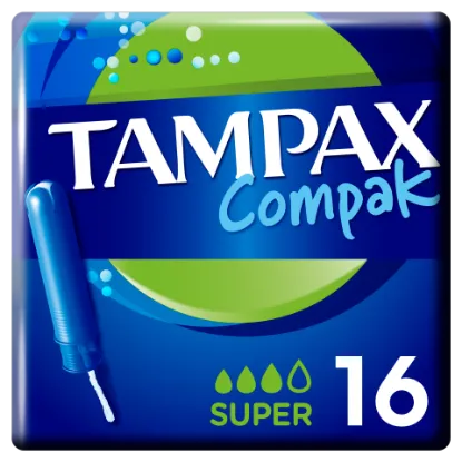 Tampax Compak Super Applikátoros Tampon, 16 db termékhez kapcsolódó kép
