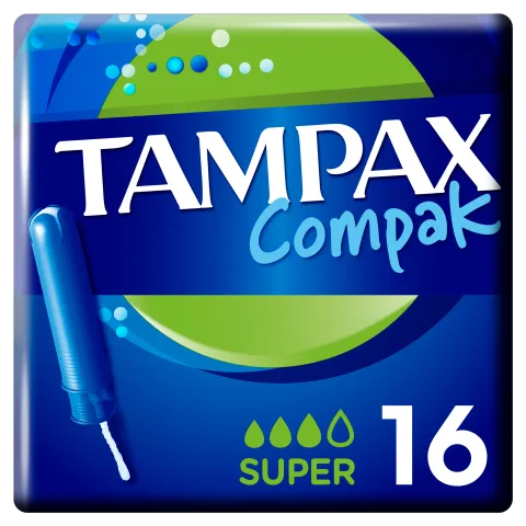Tampax Compak Super Applikátoros Tampon, 16 db termékhez kapcsolódó kép