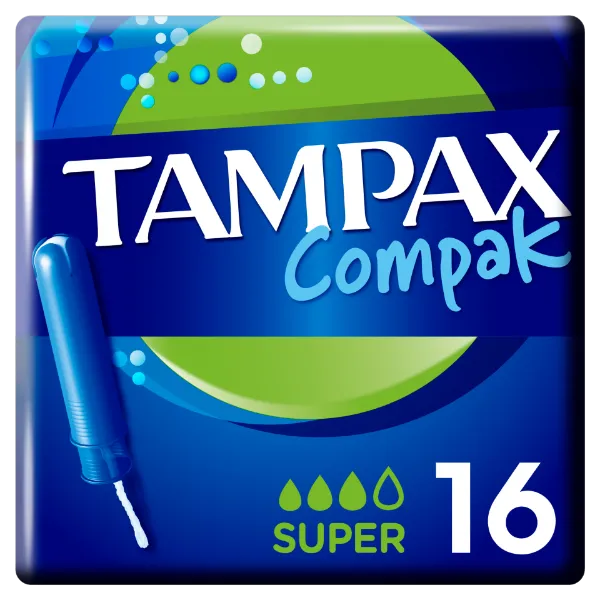 Tampax Compak Super Applikátoros Tampon, 16 db termékhez kapcsolódó kép