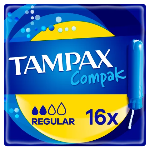 Tampax Compak Regular Applikátoros Tampon, 16 db termékhez kapcsolódó kép