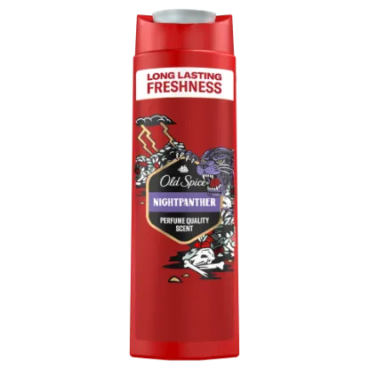 Old Spice Night Panther Tusfürdő És Sampon Férfiaknak 400 ml, 3az1-ben termékhez kapcsolódó kép