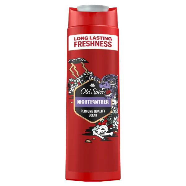 Old Spice Night Panther Tusfürdő És Sampon Férfiaknak 400 ml, 3az1-ben termékhez kapcsolódó kép