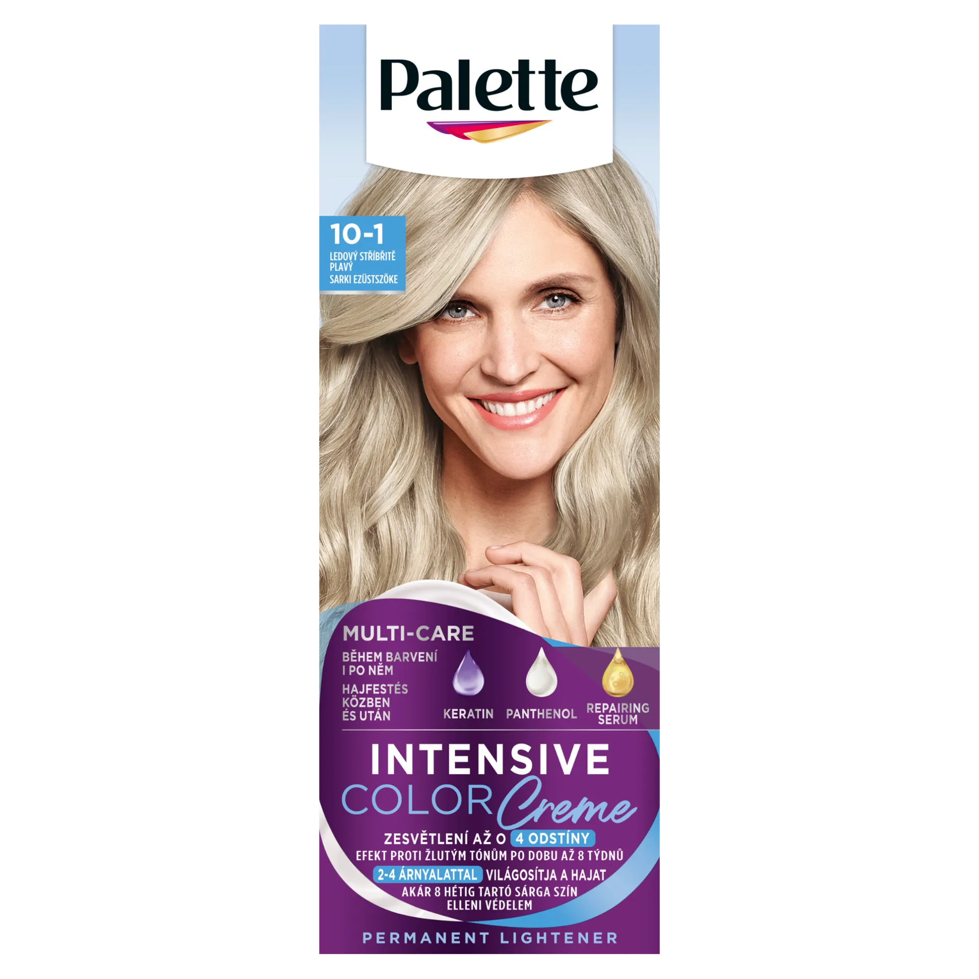 Palette Intensive Color Creme tartós hajfesték 10-1 Sarki ezüstszőke