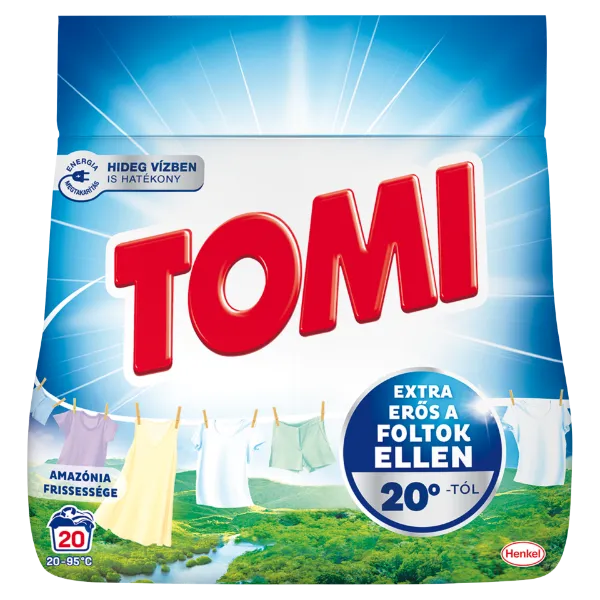 Tomi Amazónia Frissessége mosószer fehér és világos ruhákhoz 20 mosás 1,1 kg termékhez kapcsolódó kép
