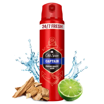 Old Spice Captain Deo Spray Férfiaknak, 150 ml termékhez kapcsolódó kép