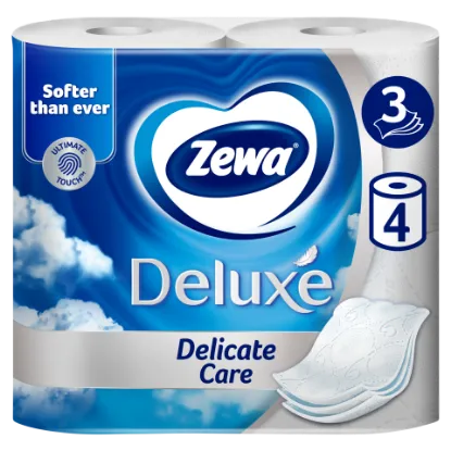 Zewa Deluxe Delicate Care 3 rétegű toalettpapír 4 tekercs termékhez kapcsolódó kép