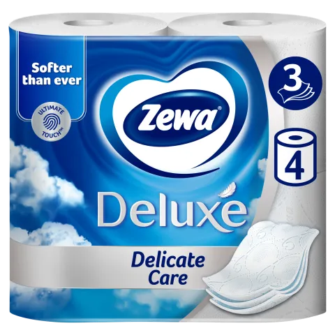 Zewa Deluxe Delicate Care 3 rétegű toalettpapír 4 tekercs termékhez kapcsolódó kép