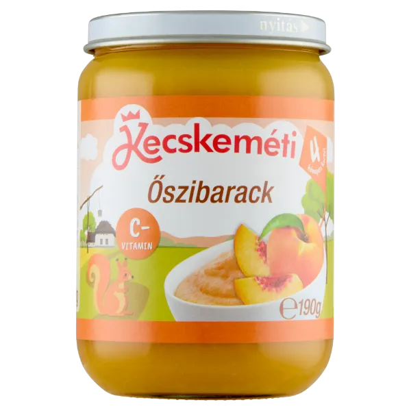 Kecskeméti őszibarack bébidesszert 4 hónapos kortól 190 g termékhez kapcsolódó kép