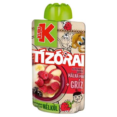 Kubu Tízórai alma-banán-arónia-málna püré búzadarával 100 g termékhez kapcsolódó kép