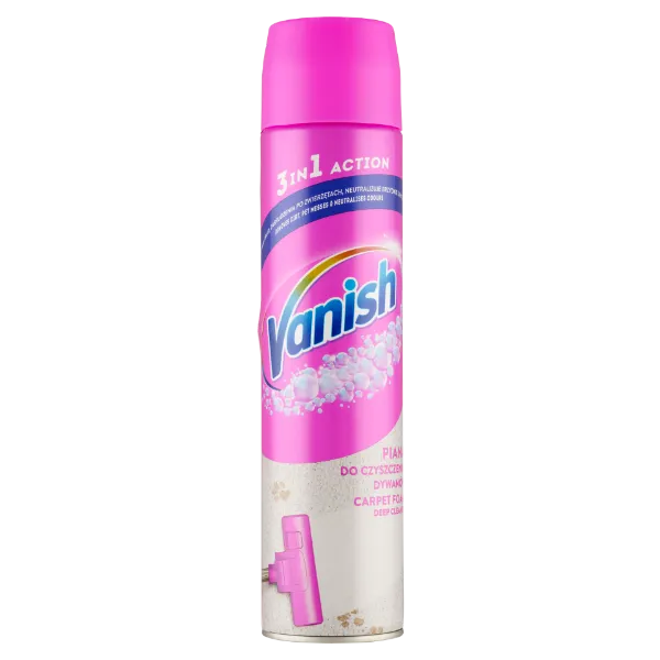 Vanish 3 in 1 Action szőnyeg és kárpit tisztító hab 600 ml termékhez kapcsolódó kép