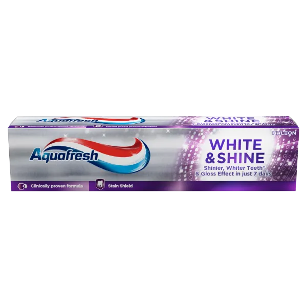 Aquafresh White & Shine fluoridos fogkrém 100 ml  termékhez kapcsolódó kép