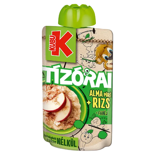 Kubu Tízórai alma püré rizzsel, fahéjjal és C-vitaminnal 100 g termékhez kapcsolódó kép