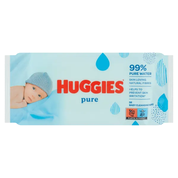 Huggies Pure tisztító babakendők 56 db termékhez kapcsolódó kép