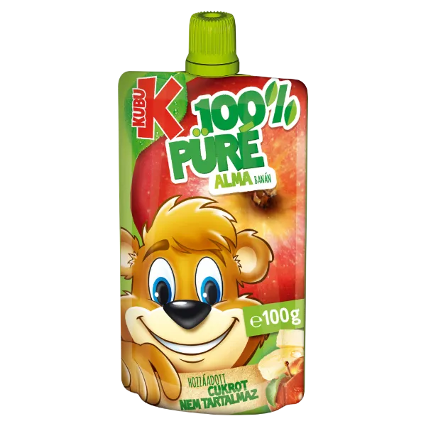 Kubu 100% alma-banán püré C-vitaminnal 100 g termékhez kapcsolódó kép