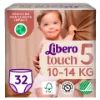 Libero Touch egyszerhasználatos bugyipelenka, méret: 5, 10-14 kg, 32 db termékhez kapcsolódó kép