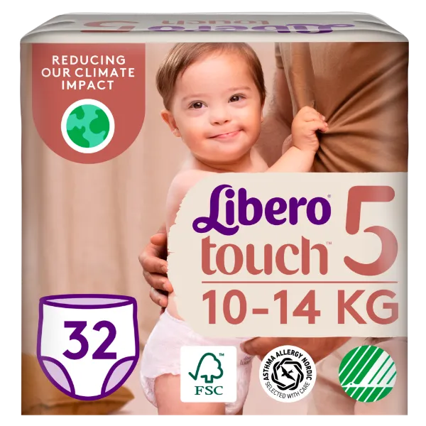 Libero Touch egyszerhasználatos bugyipelenka, méret: 5, 10-14 kg, 32 db termékhez kapcsolódó kép