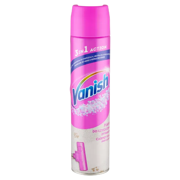 Vanish 3 in 1 Action szőnyeg és kárpit tisztító hab 600 ml termékhez kapcsolódó kép