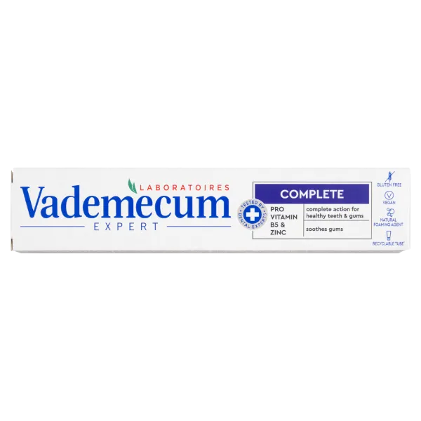 Vademecum Expert Complete fogkrém B5 pro vitaminnal és cinkkel 75 ml termékhez kapcsolódó kép