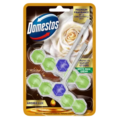 Domestos Aroma Lux White Rose Dream WC frissítő blokk 2 x 50 g termékhez kapcsolódó kép
